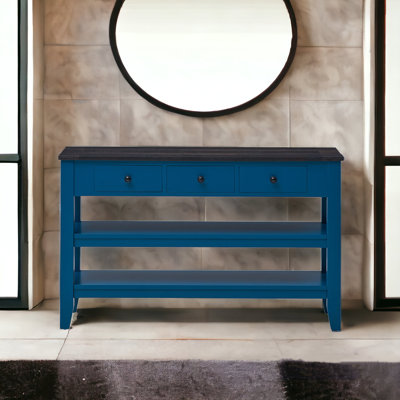Console en bois massif 48,82 po Emer
