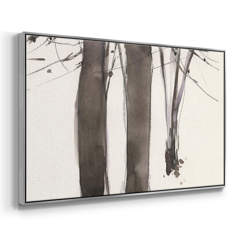 Under the Winter Tree II, reproduction d'art sur toile, H 27 po x l 41 po x P 2 po, Argent