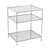 Imelida 27" Clear Glass And Iron End Table With Mirrored Shelf-467521295