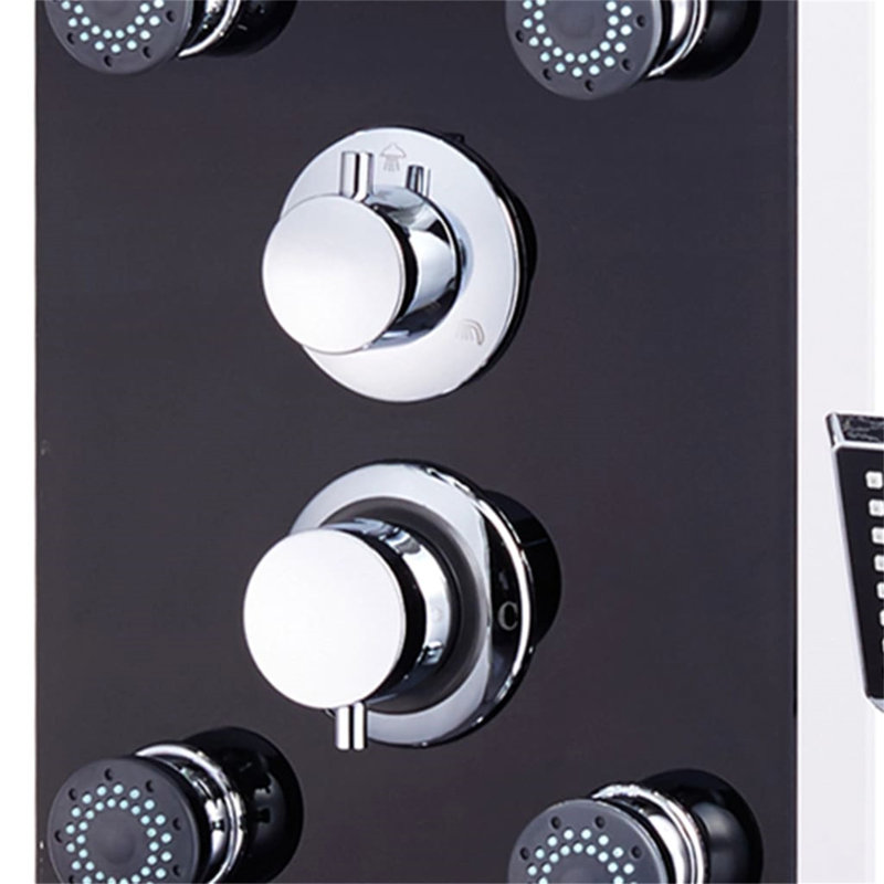 Laga Shower Tower Panel, Black