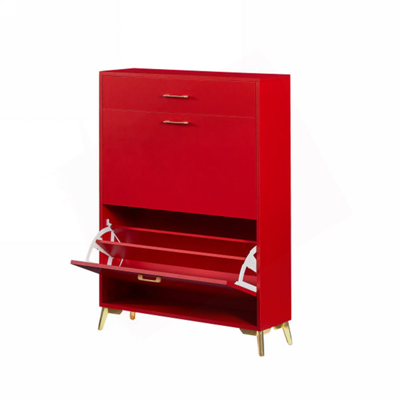 Armoire à chaussures pour le vestibule, Rouge