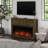 Wide Modern Farmhouse Mantel with Electric Fireplace-1927986293
