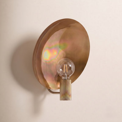 Kaderius Single Light Brass Sconce