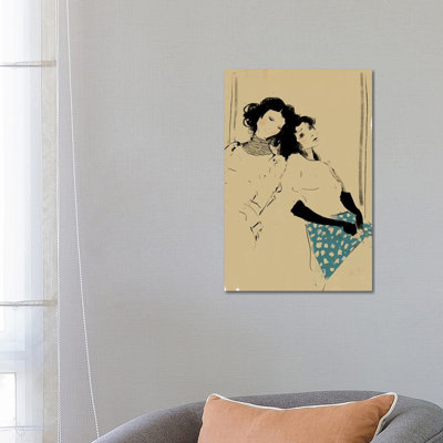 Subway Sketch by Anikó Salamon - Wrapped Canvas Print