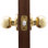 Bouton de porte de passage avec rosette rond Ball