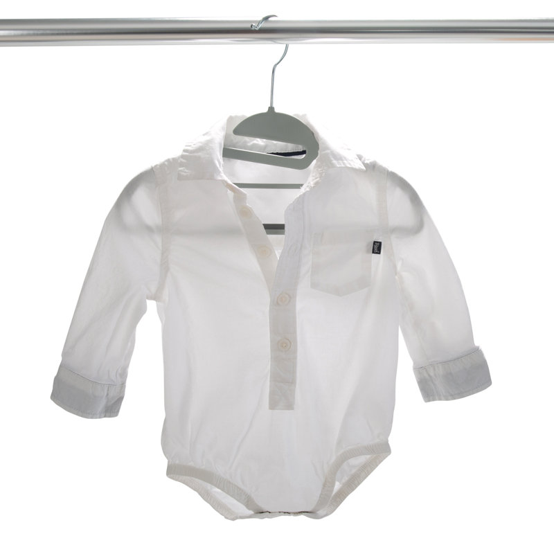   Cintre en plastique antidérapant pour enfants pour robe / chandail / chandail, Gris clair
