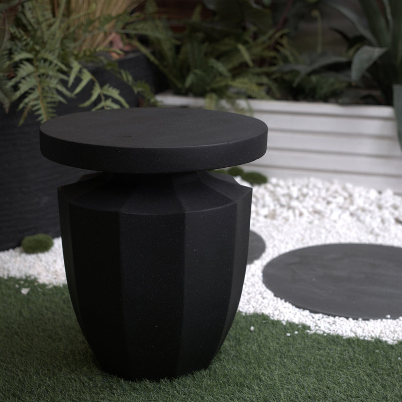 Table d'appoint tambour rustique rustique avec couvercle amovible et rangement spacieux pour le salon ou la chambre à coucher