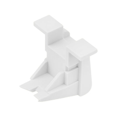 Top Bracket 31/32" Height Plastic Material White Finish