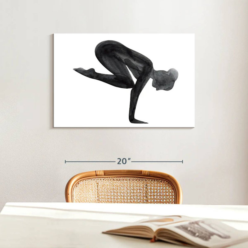 Kerrick Yoga Asana Pose, H 16 po x l 24 po
