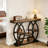Classic Industrial 4-Tier Entryway Table With Rustic Top And Durable Metal Frame For Compact Spaces-1643725704