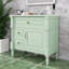 Meuble-lavabo de salle de bain avec lavabo, tiroir rabattable, tablette réglable et rangement pour porte-786699808