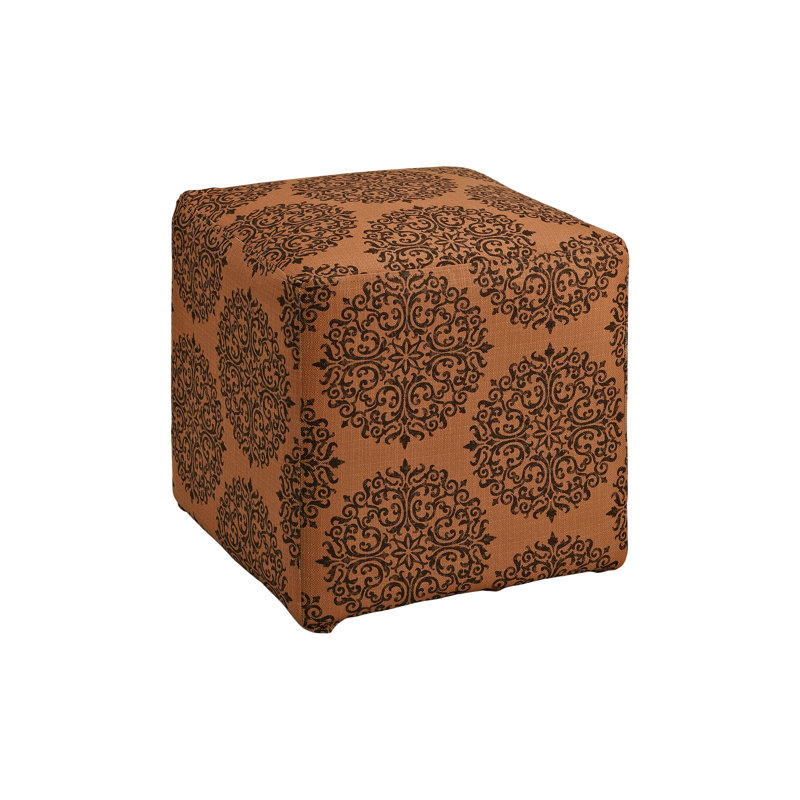 Gaiser Upholstered Ottoman, Spice