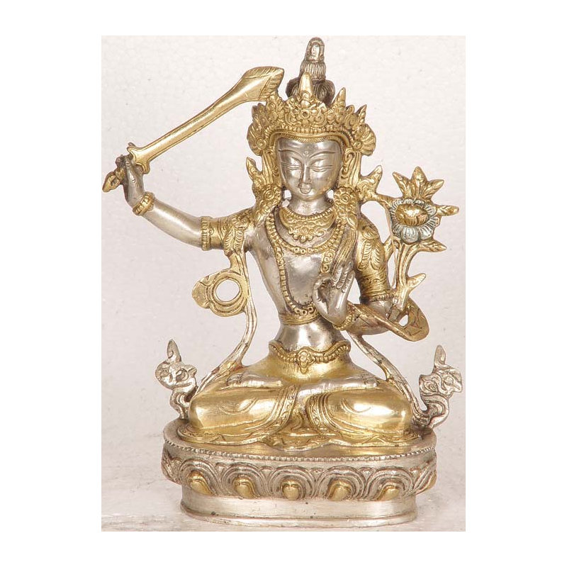Divinité bouddhiste tibétaine Manjushri, le bodhisattva bienveillant