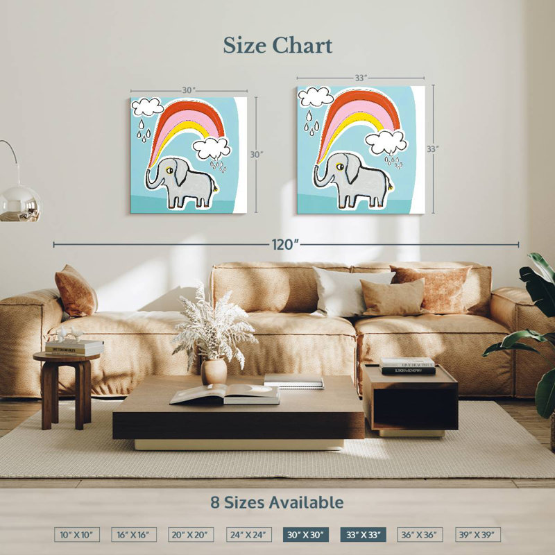 Ashelle Wild About You Elephant, H 30 po x l 30 po