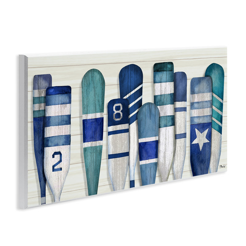 «Port Oars Nautical Blue», art mural par Paul Brent