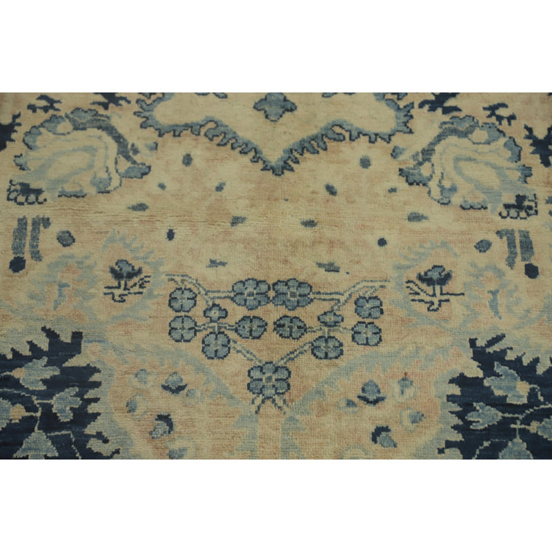 Tapis bleu Oushak 9x12