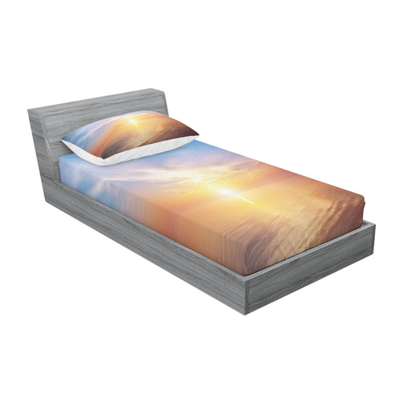 Microfiber Sheet Set, Twin Sheet Set with Fitted Sheet