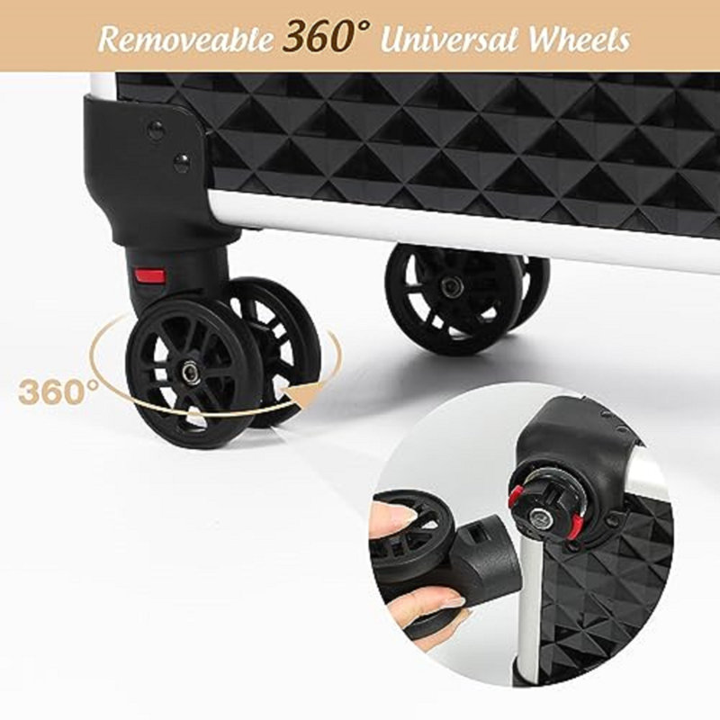 Rolling Makeup Train Case With Wheels