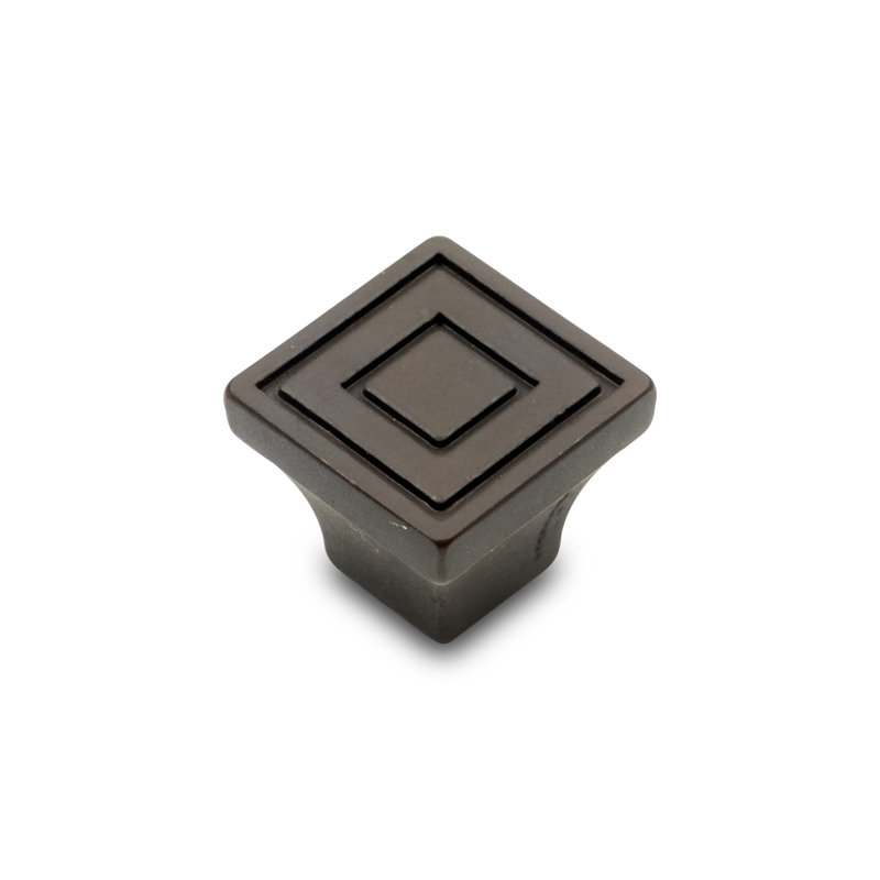 Poignée contemporaine à lignes carrées CK Series, Petit, Bronze huilé