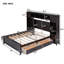 Lit en bois avec armoire et tablette tout-en-un-1854296805