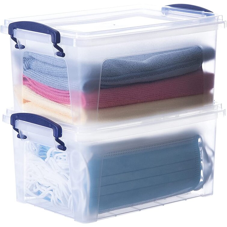Superio Clear Plastic Storage Container, Pack Of 2 Bins With Latching Lids  - Wayfair Canada