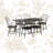 Avdo 6 - Person Four Leg Base Dining Set