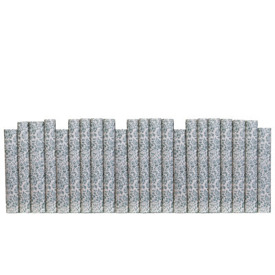 Decorative Books - Sage Damask Paper Wrapped Books - Green Books By The Foot