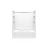 Performa 2 60 In. X 29 In. Vikrell Bath/Shower With Aging In Place Backerboards With Left Drain