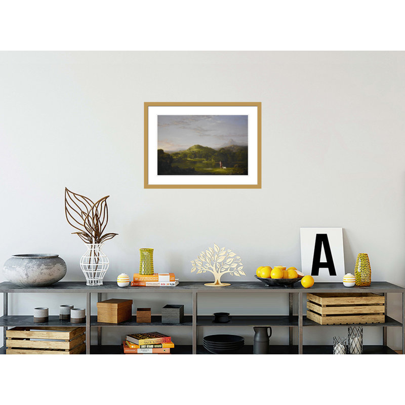 «The Good Shepherd» par Thomas Cole, impression giclée sur cadre, H 21,74 po x l 29,5 po