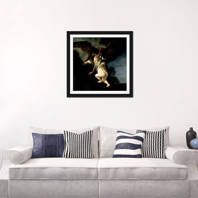 "L'enlèvement de Ganymède" par Rembrandt, reproduction d'art sur toile tendue