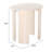 24" Natural Solid Wood Oval End Table