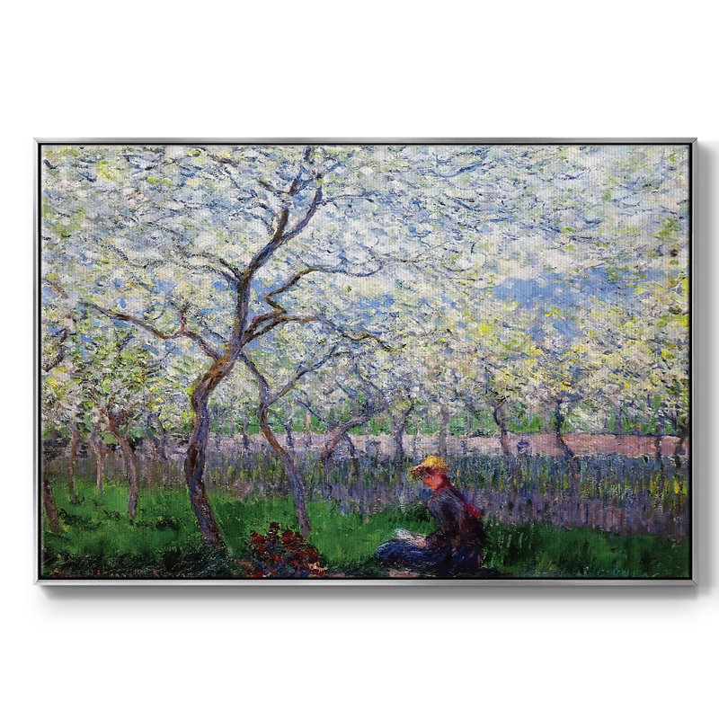 An An Verger In Spring, 1886, reproduction d'art sur toile, H 25 po x l 37 po x P 2 po, Argent