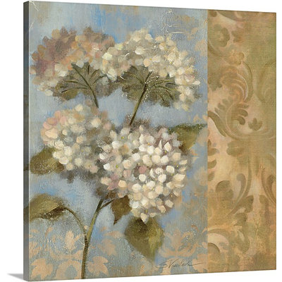 «Hydrangea on Soft Blue» par Anieyah, reproduction d'art sur toile