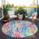 Machine Washable Indoor/Outdoor Cinead ACN1684 White Rug