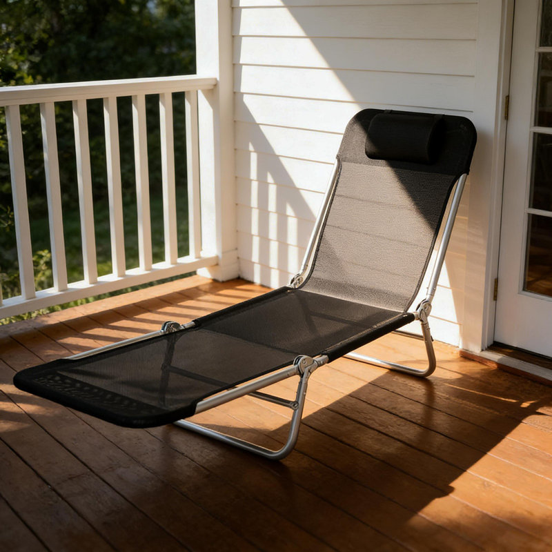 Convenient Tanning Chair,Folding Chaise Lounge Chair