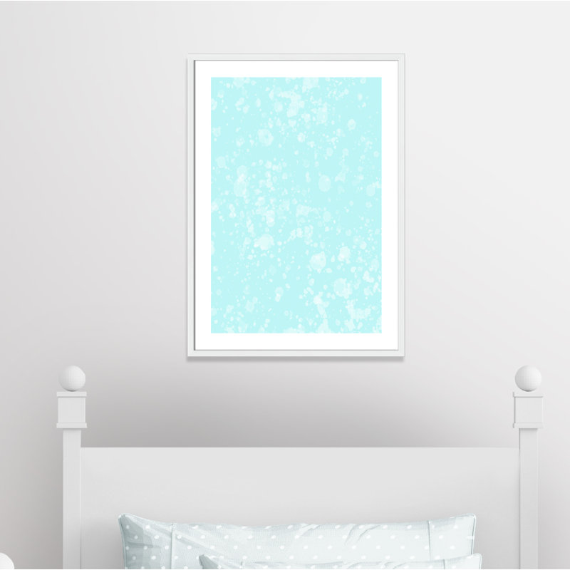 Impression sur papier de bulles fantaisistes, H 35,5 po x l 25,5 po x P 1,1875 po, Encadré de boîte blanc