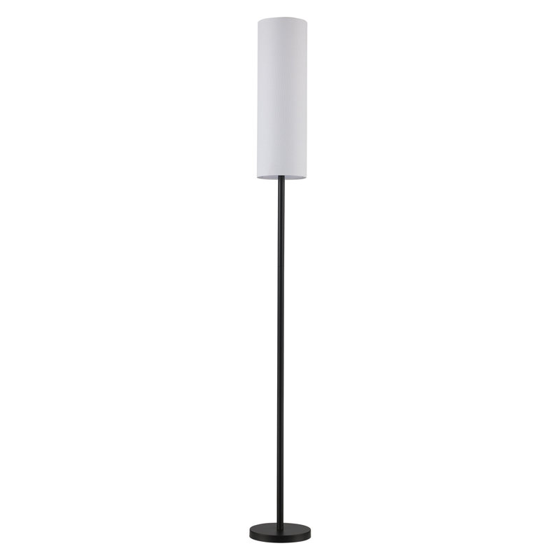 Lampe sur pied cylindrique à 1 lumière Luelsotte, Noir