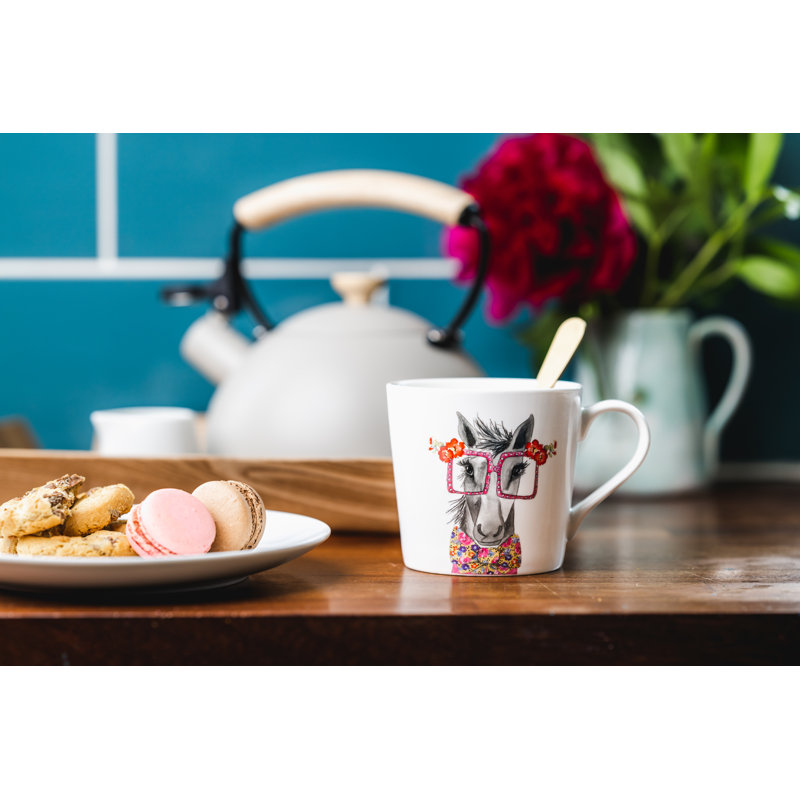 Mikasa x Tipperleyhill Horse Print Fine China Mug, 380ml