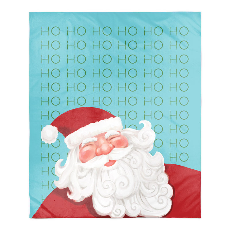  Jeté polaire Santa Ho Ho Ho