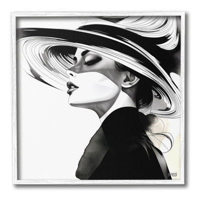 Giclée, femme et chapeau abstrait ArtbyRB