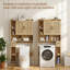 Over Toilet Storage Unit, 9 Storage Compartment, Wicker