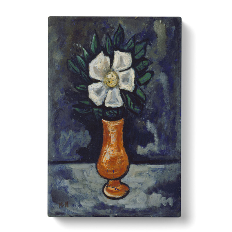 White Flower by Marsden Hartley - Wrapped Canvas Painting, 50cm H x 35cm W x 3cm D