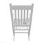 Chaise berçante en bois blanc
