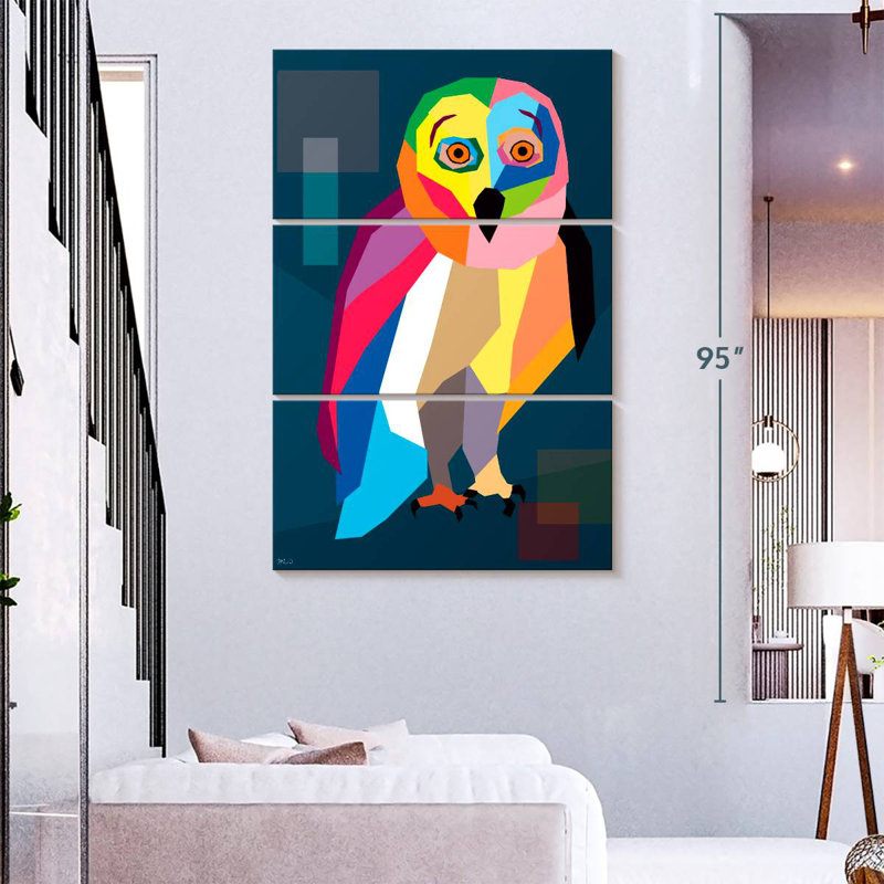 Brampt Owl Wpap, 74" H x 48" W