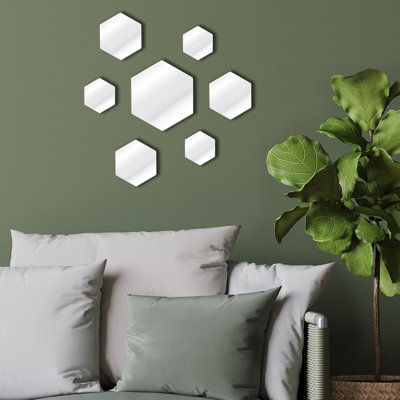 Ensemble de 7 miroirs sans cadre 7 pièces