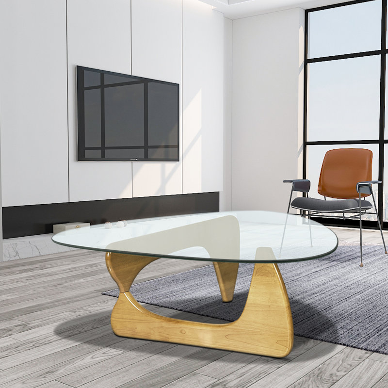 Bureau en bois massif Mkenzi, Naturel