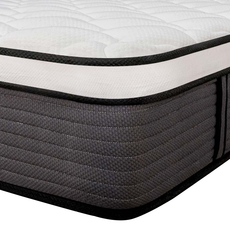 Ravalli Medium Pillow Top Pocket Spring With Gel Memory Foam Hybrid Mattress In A Box, 12", Queen