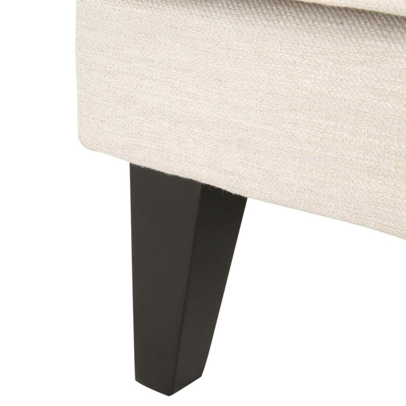 Canapé moderne à 3 places avec dossier et accoudoirs capitonnés Mirod Comfy