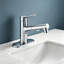 Robinet de salle de bain à poignée simple avec égouttoir escamotable Topcraft-115607517