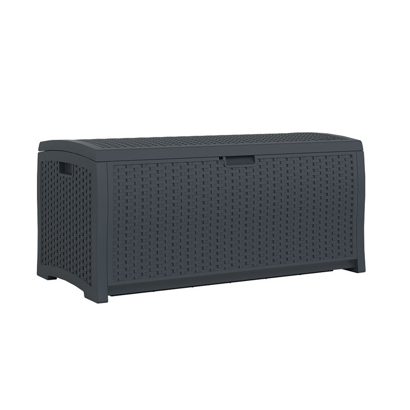 Cyberspace Lockable Resin Wicker Outdoor Deck Box